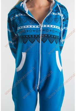 Moteriškas kombinezonas "Mylimoji" Žydras